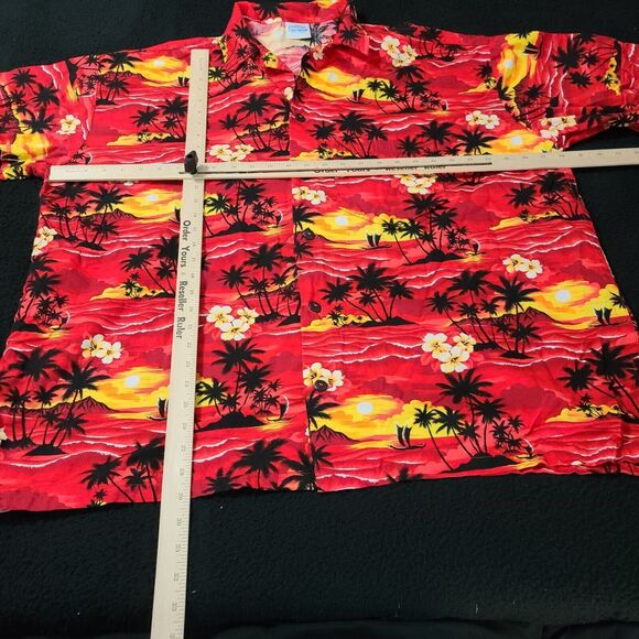 Alohaland Mens Button Up Hawaiian Shirt Multicolor Size 3X Cotton Short Sleeve - Picture 3 of 12